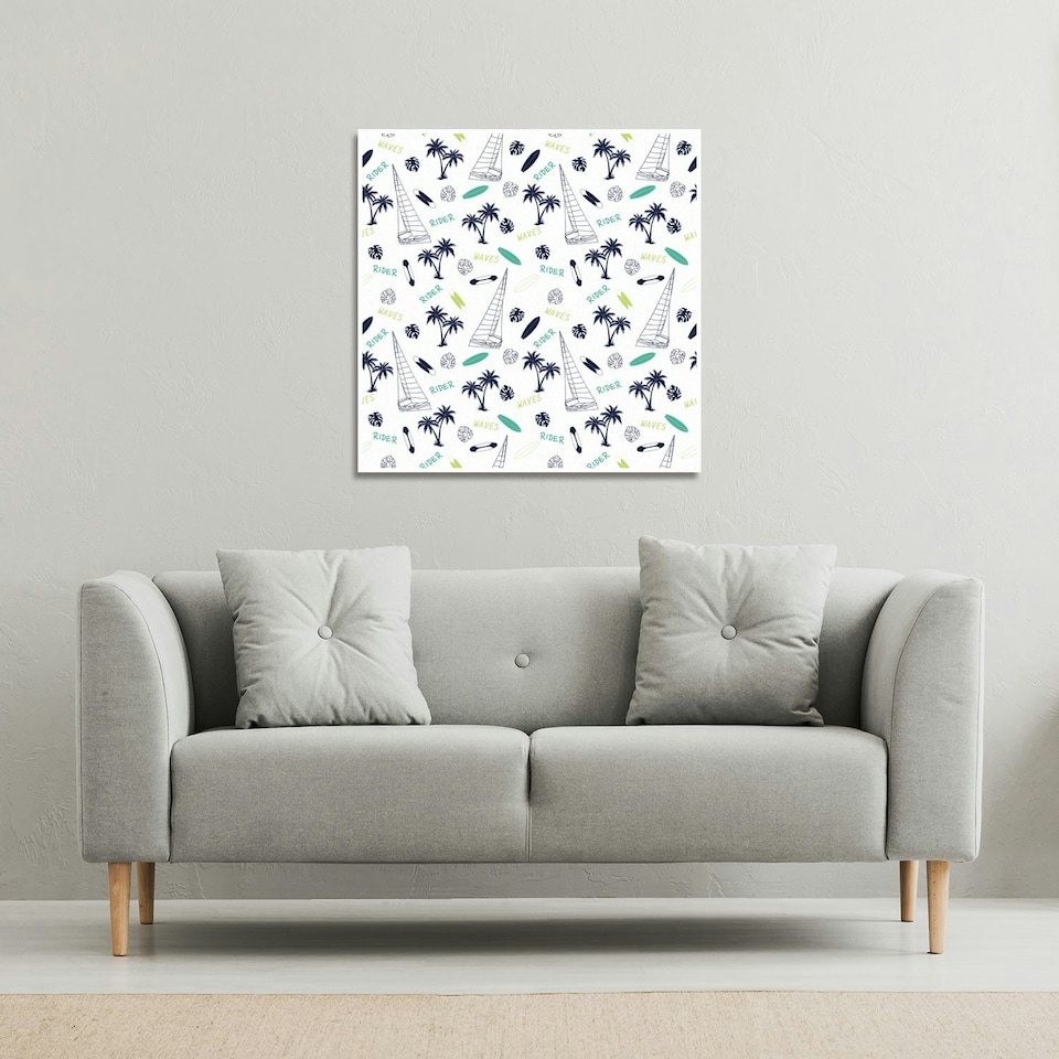 image 1 of Waves Rider (Canvas Print) 46 x 46 x 4cm