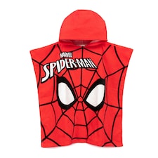 Spider-Man Childrens/Kids Hooded Towel - Red/Black/White - One Size