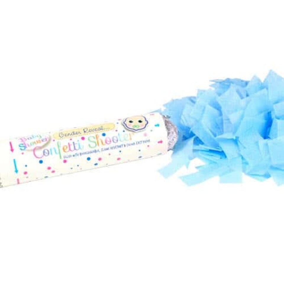 image 1 of Baby Shower Gender Reveal It's A Boy Paper Confetti Shooter 20cm