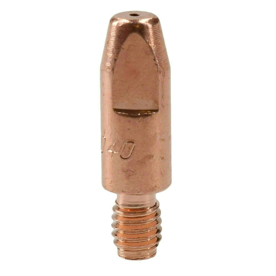 image 1 of 2 shroud & 10 x 1.0mm Round Contact Tips MIG Welding Binzel Style MB15 Torch