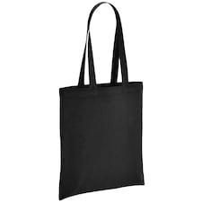 Brand Lab Cotton Long Handle Shopper Bag - Black - One Size Black