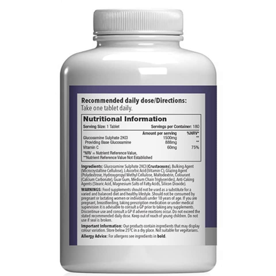 image 1 of Glucosamine 1,500mg with Vitamin C - 180 Tablets