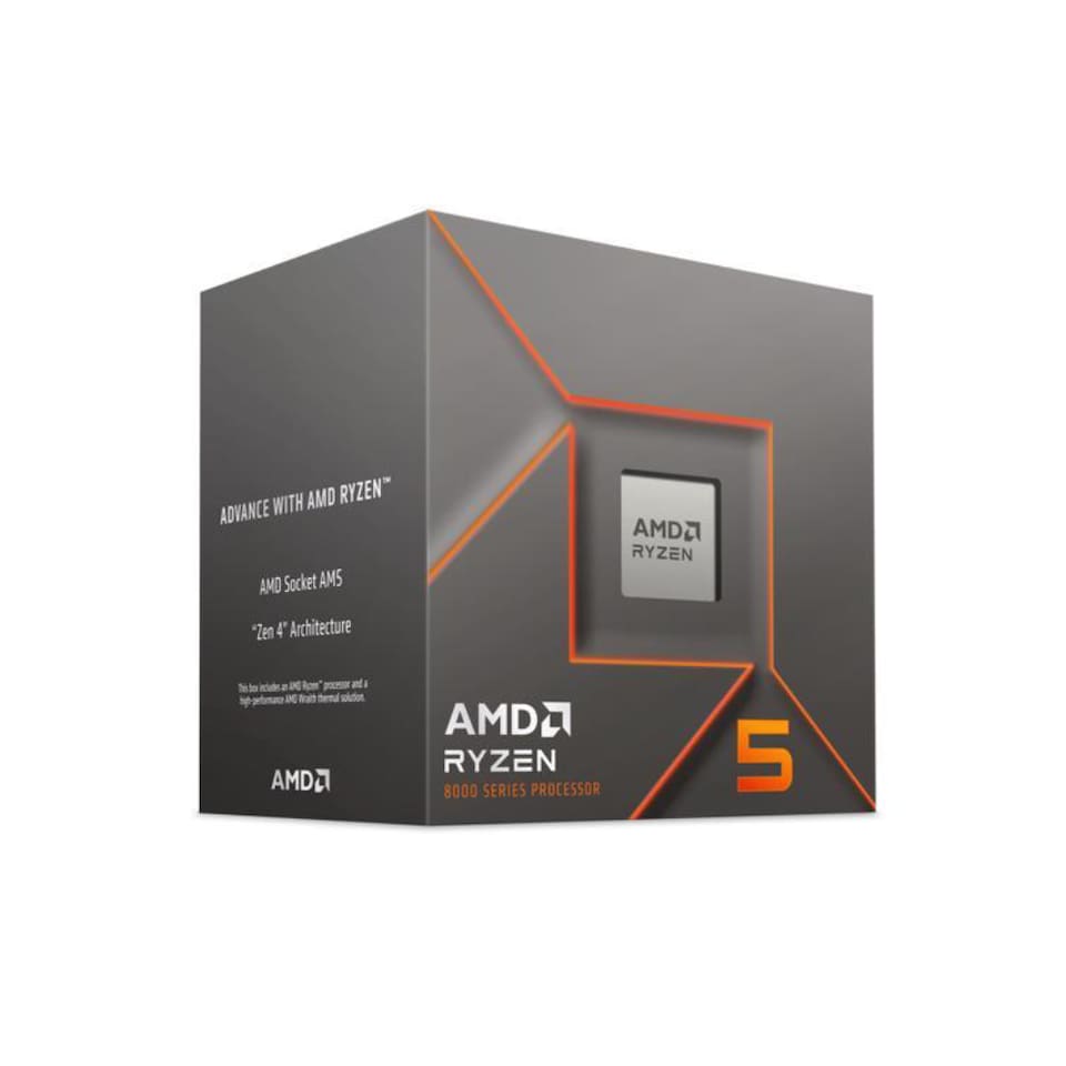 image 1 of AMD Ryzen 5 8400F Zen 4 Socket AM5 6-Core 12 threads Processor 4.2GHz 16MB cache