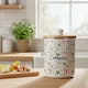 image 2 of Spring Flowers Compost Caddy - Metal 2L Decorative Kitchen Food Waste Bin