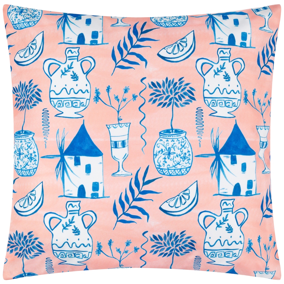 image 1 of Furn Aegina Printed Reversible Outdoor Cushion