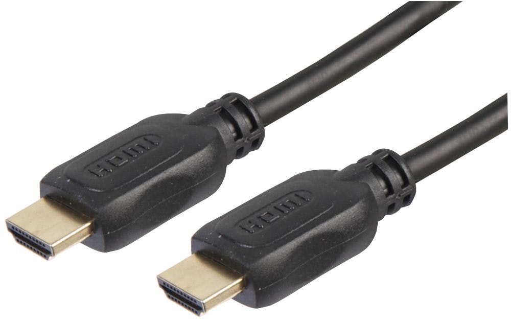 PRO SIGNAL Premium High Speed HDMI Lead, Male to Male, Gold Contacts, 3m Black