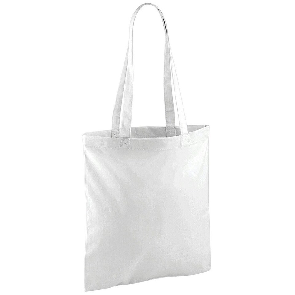 image 1 of Westford Mill Long Handle Tote Bag - White - One Size White