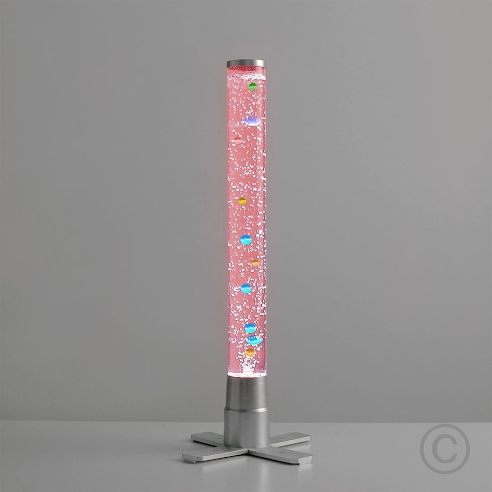 image 1 of ValueLights Colour Changing Novelty Sensory Fish Bubble Lamp 60cm