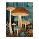 image 3 of Cep Mushroom Earthy Aesthetic Modern Brown Black Framed Wall Art Print A4