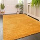 image 2 of KUKOON Ochre Yellow Deep Pile Shaggy Living Room Area Rug 240cm x 330cm