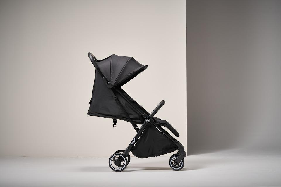 image 1 of Allis Baby Flick Auto-Fold Stroller - Lightweight Foldable Pushchair - For Newborns to up to 22kg | Black | Black | One Size | 1