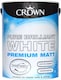 image 2 of Crown Breatheasy Matt Emulsion Paint - Pure Brilliant White - 5L