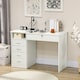 image 2 of HOMCOM Computer Desk Writing Desk with Five Drawers for White