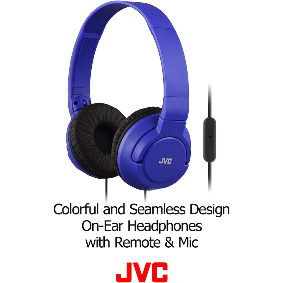 image 1 of JVC Lightweight Foldable Headphone with Microphone