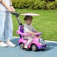 image 2 of AIYAPLAY 3 in 1 Ride on Push Car, Cartoon Robot Foot to Floor Slider - Pink