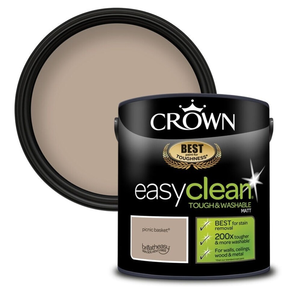 image 1 of Crown Easyclean Matt Emulsion 2.5L Picnic Basket