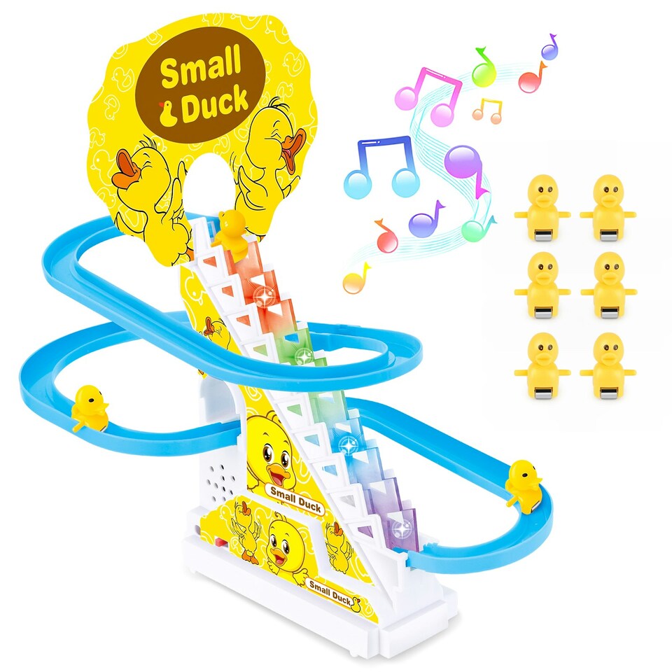 image 1 of Small Duck Stairs and Slide Game Music stair game