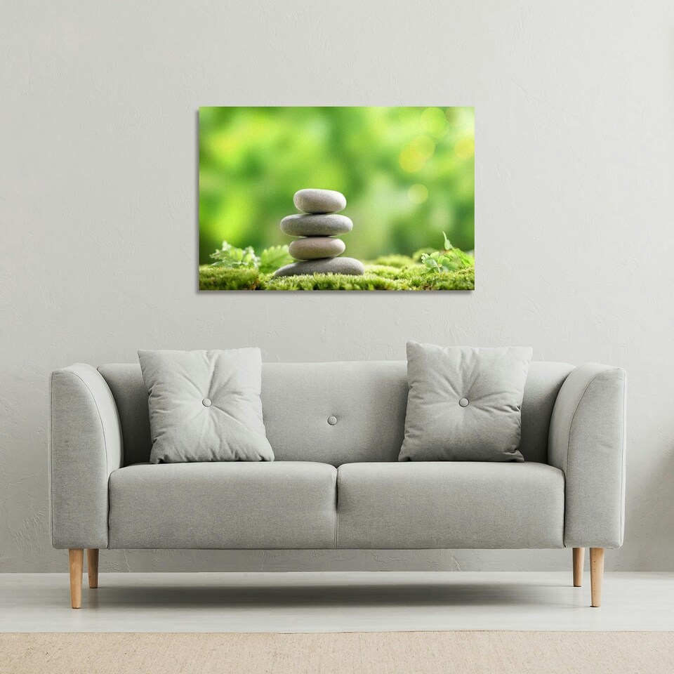 image 1 of Rock Garden Stones (Canvas Print) 61 x 91 x 4cm