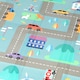 image 9 of AIYAPLAY Double-Sided Foldable Baby Mat, Water-Resistant Large Foam Mat, Reversible Floor Mat for Toddlers, for Bedrooms, Nurseries, Playrooms, 195L x 177.5W cm, Traffic and Rocking Horse Theme