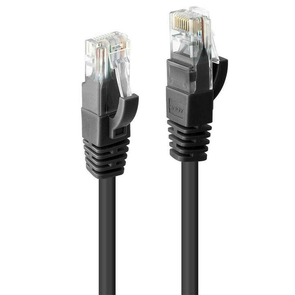 image 1 of 0.5m CAT6 U/UTP Snagless Gigabit Ethernet Cable, Black