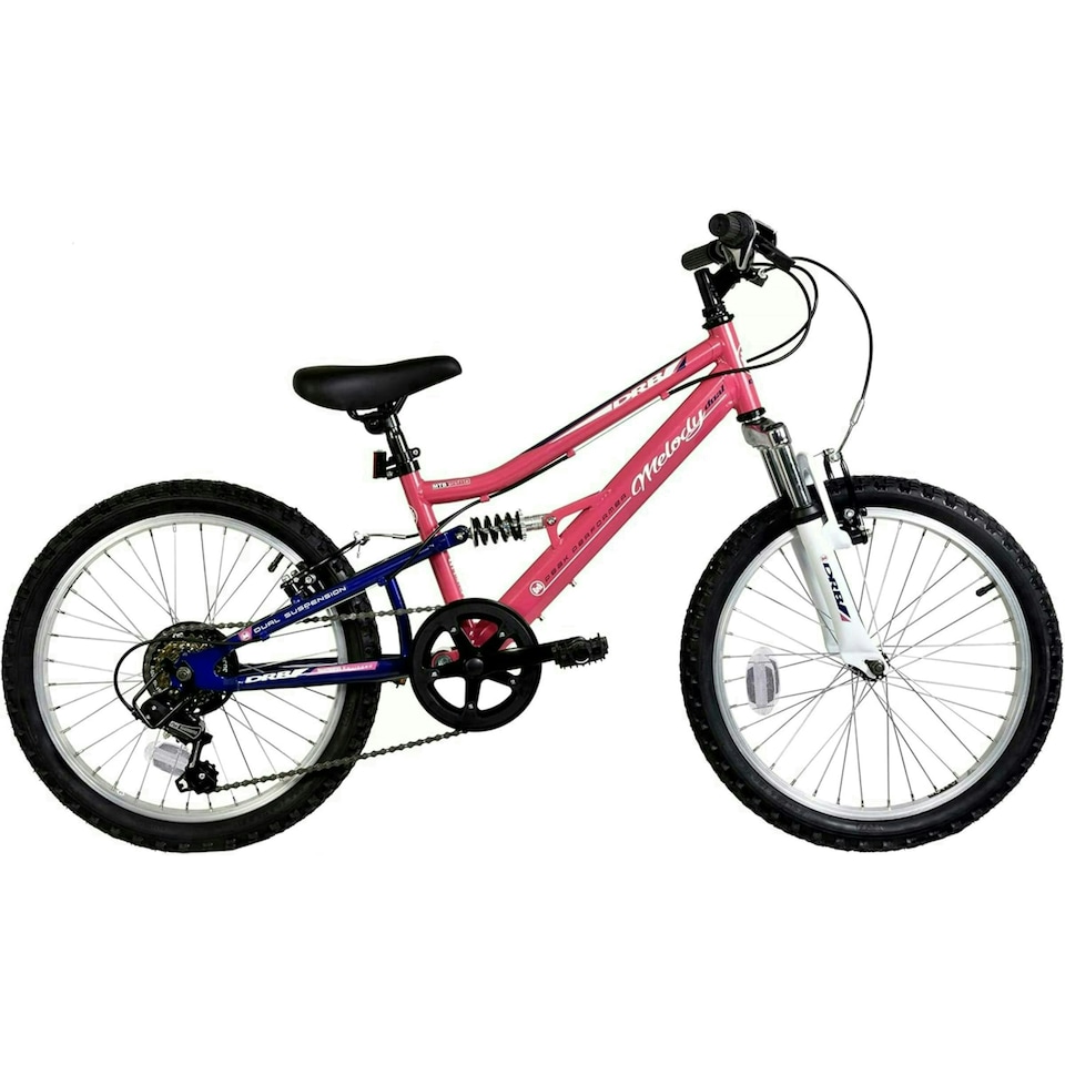 image 1 of Dallingridge Melody 20" Girls Full Suspension Mountain Bike - Pink/Blue
