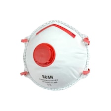 Scan Moulded Disposable Valved Mask - Multi Colour - Box of 10