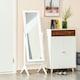 image 4 of HOMCOM Freestanding Dressing Mirror 148x47cm Adjustable Angle White Frame Home