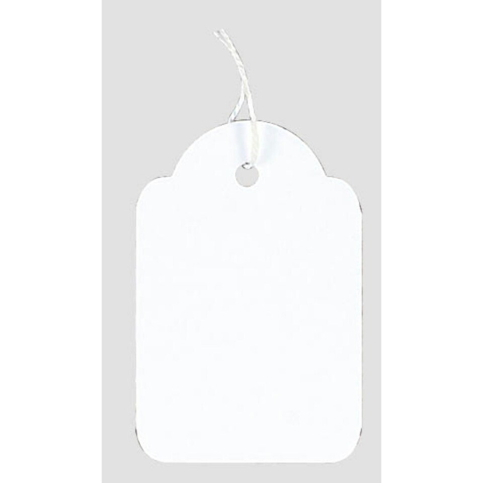 image 1 of Pack of 100 Strung Tags 28 x 43mm