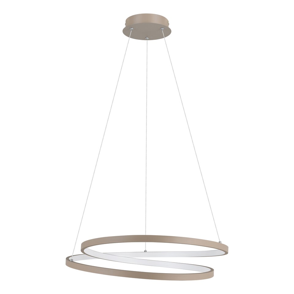image 1 of EGLO Ruotale Modern Sandy Steel LED Pendant Light