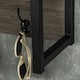image 8 of HOMCOM Rustic Wall-Mounted Coat Rack Floating Shelf with 4 Hooks for Entryway