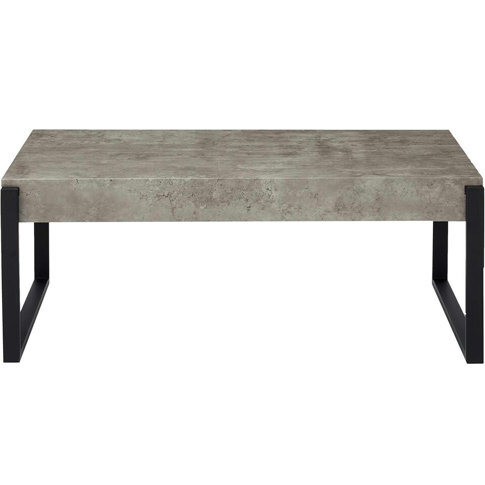 image 1 of Concrete Effect Coffee Table - Modern Minimalistic Design N/A