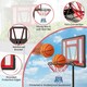 image 6 of COSTWAY Basketball Hoop Backboard Adjustable Basketball Goal System Red | Standard