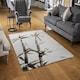 image 2 of Japanese painting of bamboo (Rug) White | L