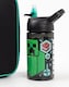 image 2 of Minecraft Lunch Bag | Kids Creeper Skeleton Enderman 5 Piece School Dinner Bag, BPA Free Water Bottle & 3 Snack Pots | Green Gamer Drink Food Containers