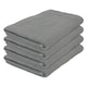 image 1 of Nicola Spring Cotton Bath Sheets - 160cm x 90cm - Grey - Pack of 4