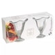 image 4 of Clear Glass Flower Shaped Dessert Bowls | Clear | 6