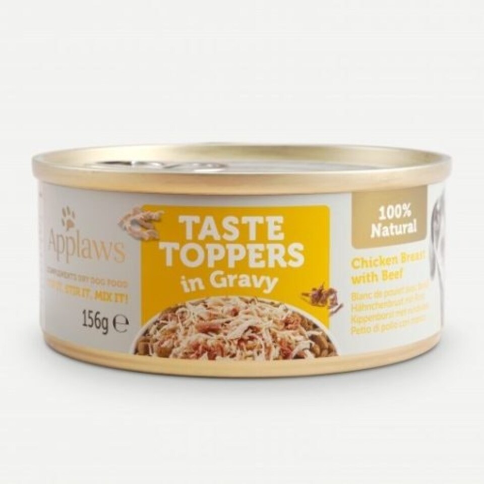 Applaws TTN Chicken & Beef In Gravy Tin 12 x 156g