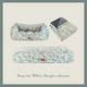 image 10 of Morris & Co Willow Boughs Print Square Box Dog & Cat Bed - Small Green | S