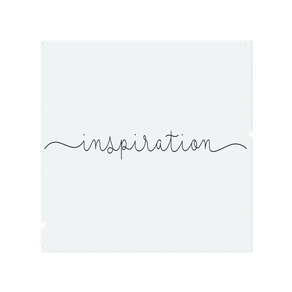 image 1 of Text Inspiration Designer Splash Back | White