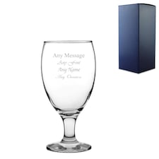 Personalised Engraved 590ml Classic Snifter Beer Glass Birthday Friend