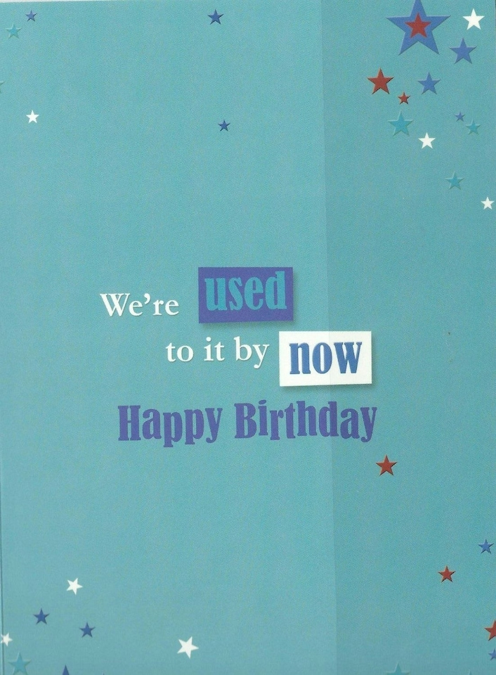 image 1 of Open Male - Wild & Silly Witty Words Birthday Card