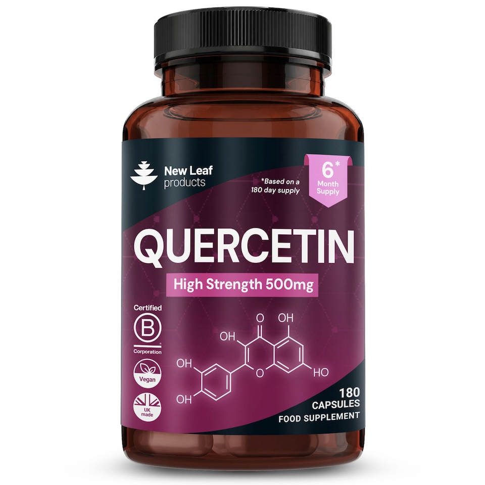 image 1 of Quercetin Supplement 500mg High Strength Antioxidant Capsule