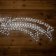 image 6 of 118cm x 46cm Light up Hanging Christmas Star Rope Light with White LEDs