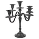 image 7 of 5 Arm Metal Candle Holder Stand Vintage Candelabra Centrepiece Home Decor 30cm | Black | Black | 1