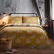 image 4 of D & D Colville Check Duvet Cover Set Ochre