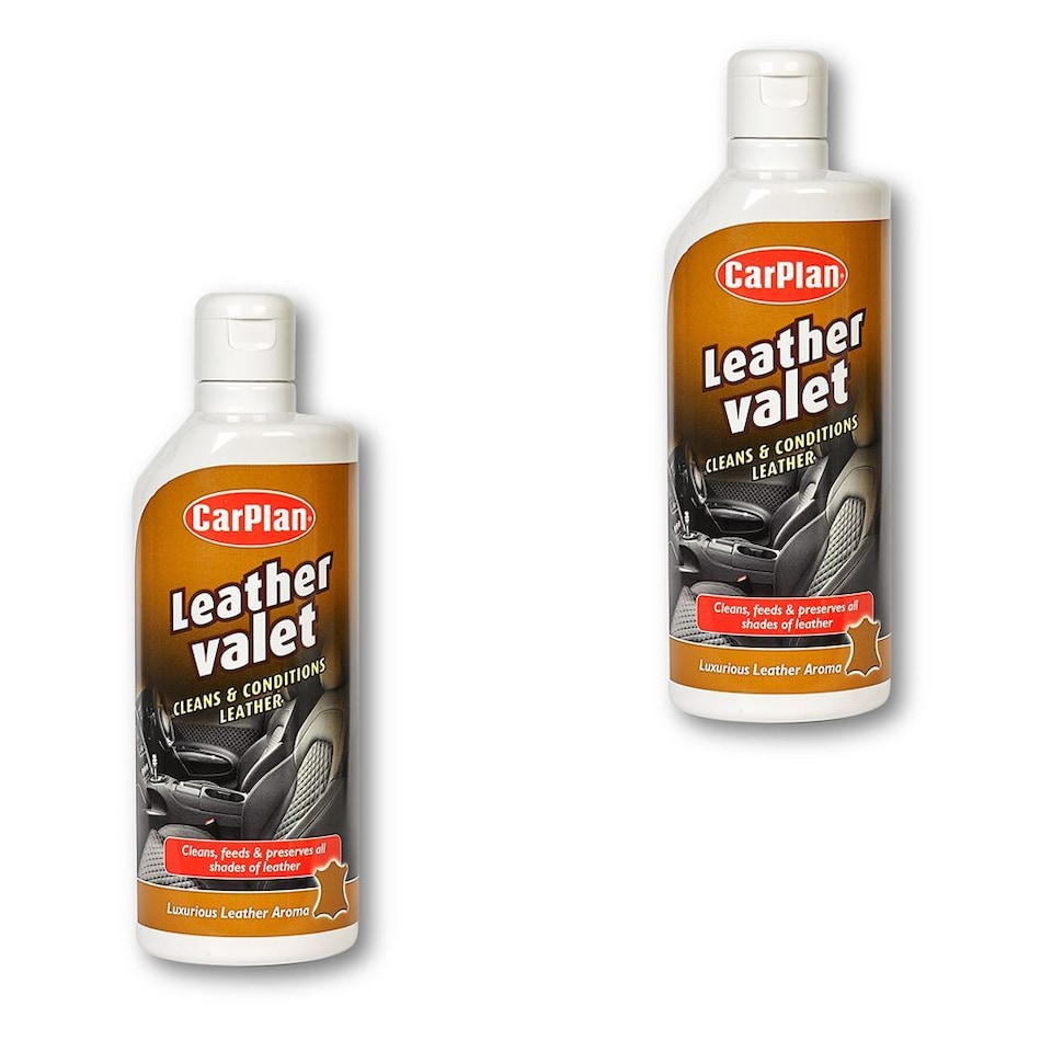 image 1 of CarPlan LVC600 Leather Valet Clean & Care Upholstery - 600ml x2