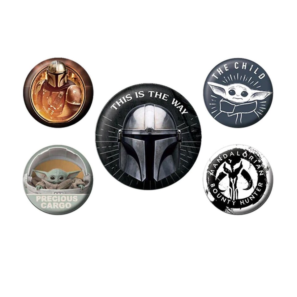 image 1 of Star Wars Badge Set (Pack of 5) | Multi | Multicoloured | 1