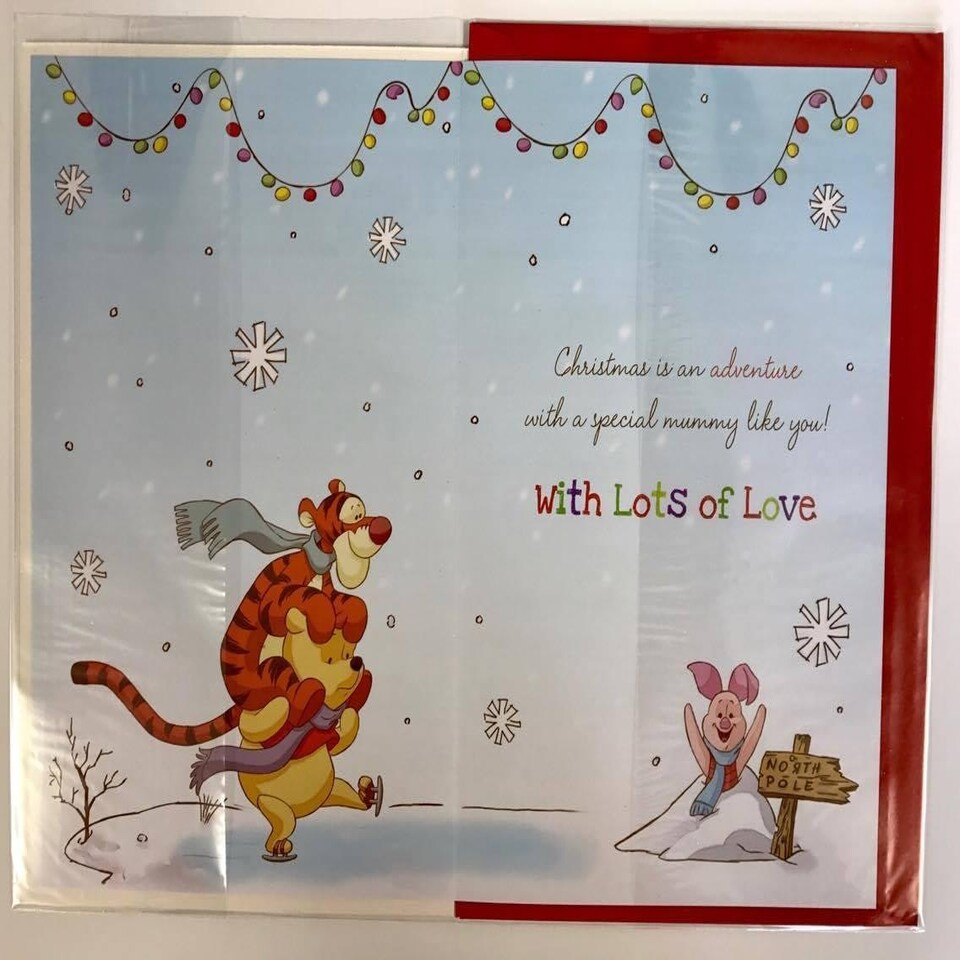 image 1 of Winnie The Pooh For You Mummy From Your Daughter Christmas Card
