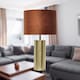 image 3 of Amber - Gold Touch Operated 40cm Table Lamp Burnt Orange Velvet Shade