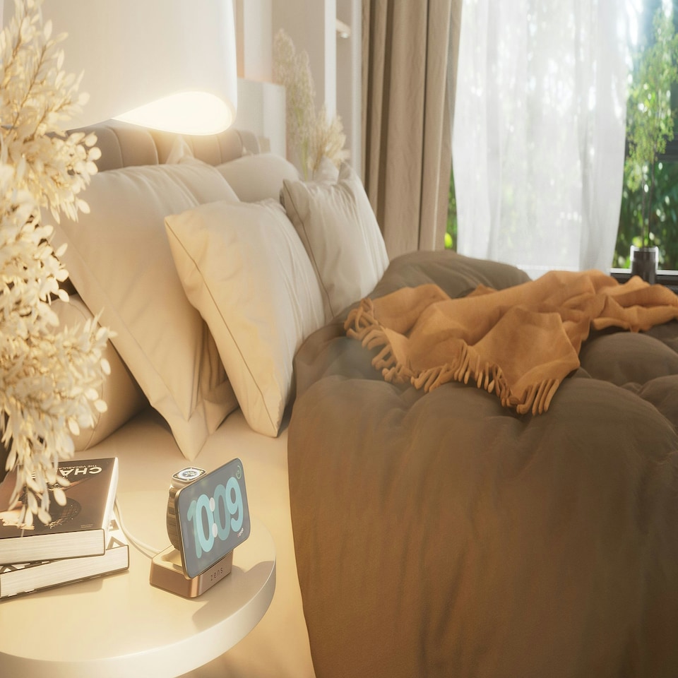 image 1 of Zens Nightstand Magnetic Wireless Charger Pro 2 (incl. Wall Charger) - copper